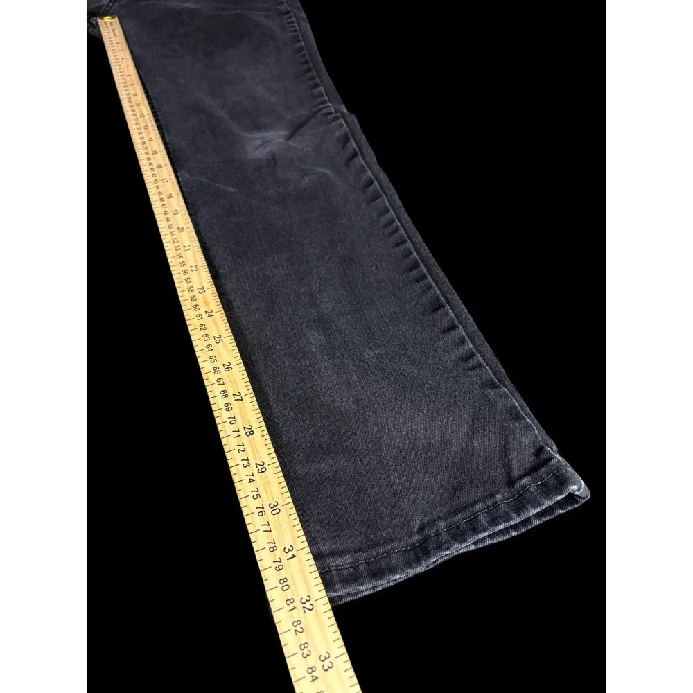 Levis 511 Jeans Mens 34x32 Dark Wash Black Slim Fit Straight Leg Stretch Denim